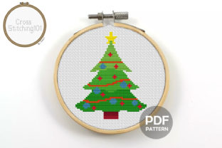 Christmas Tree Modern Cross Stitch