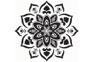 Discover the Beauty of Mandala Vector Art Pattern Black 68