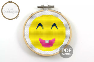Emoji Smiley Modern Cross Stitch Pattern: A Creative Trend for the Digital Age
