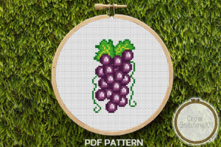 Grapes Modern Cross Stitch Pattern: A Versatile Option for Enthusiasts