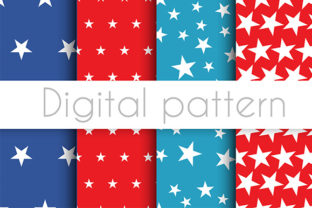 Independence Day Pattern Holiday Pattern Vector Set