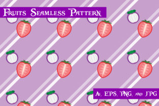 Mangosteen and Strawberry Seamless Pattern: A Creative Resource for Designers and Artists