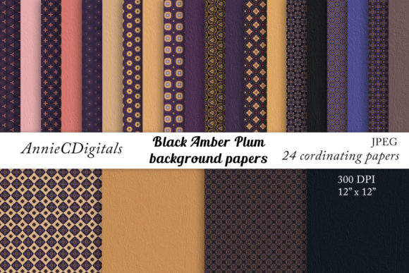 Mini Print Solid Background Papers 1
