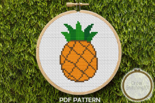 Pineapple Fruit Modern Cross Stitch