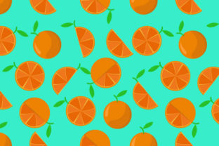 Small Orange Seamless Pattern Summer