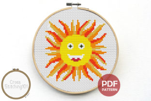 Sun Modern Cross Stitch Pattern