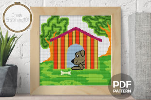 What Is the Dog N House Modern Cross Stitch Pattern?